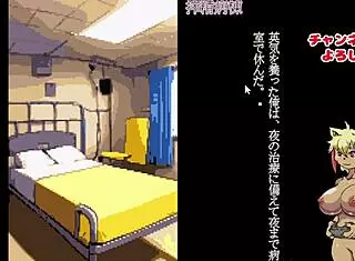 Collecting big breast CG in this hentai game.