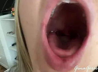 Tongue Saliva Throat Fetish Rocks!