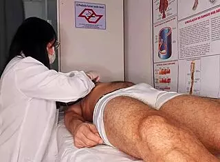 I watched the nurse notice my erection, then things got rough and tight