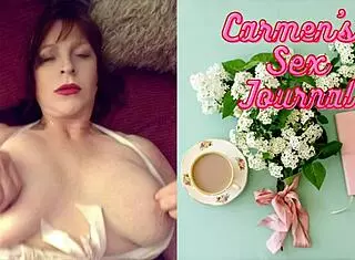 Bbw granny carmen deepthroats cock and swallows cum