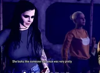 eve gives a rough blowjob in the public toilet, ending with cum in mouth