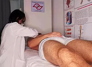 I watched the nurse notice my erection, then things got rough and tight