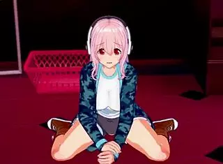 Super Sonico gets horny modeling for you 😍