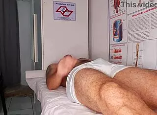 I watched the nurse notice my erection, then things got rough and tight