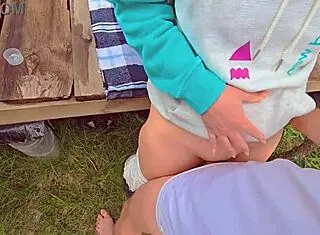 forbidden pegging pleasure with cum-filled panties