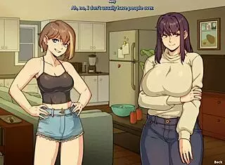 Chloe Watches Amy Masturbate Her Futa Cock