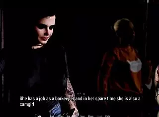 eve gives a rough blowjob in the public toilet, ending with cum in mouth