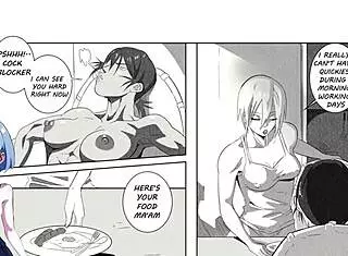 Mangagamer's girls night out in animated hentai style