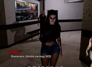 eve gives a rough blowjob in the public toilet, ending with cum in mouth