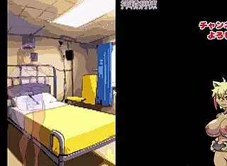 Collecting big breast CG in this hentai game.