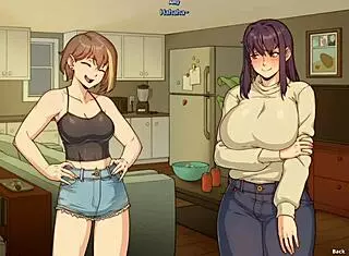 Chloe Watches Amy Masturbate Her Futa Cock