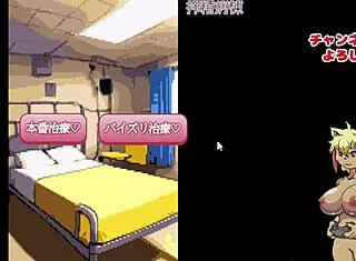 Collecting big breast CG in this hentai game.