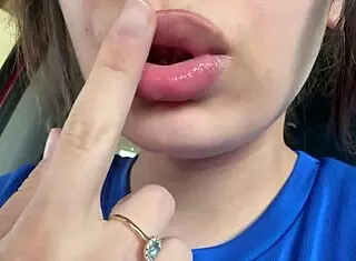 Bold Latina Spits on Ass in Fetish Panties