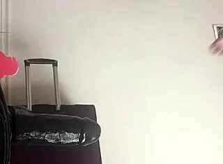 Chubby couple fucks doggystyle bent over