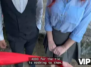 Miss Olivia's Public Fuck In Red Lingerie.