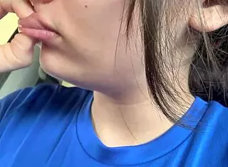 Bold Latina Spits on Ass in Fetish Panties