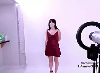 Ever seen a shy teen brunette banged at a modeling audition?