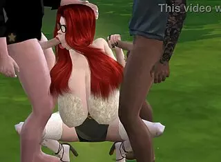 Mortimer And Duncan Fuck Whore Sabri Muff In Sims 4 Porn, With Mercedes Joining The Group.