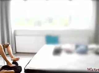 Mistress makes her sub worship in femdom play. I crave her domination every time!