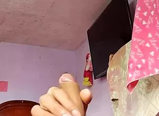 Stepmother-In-Law's Room Solo Cumshot Explosion