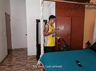 he sucks his roommate after seeing a naked photo, leading to intense face fucking 😏