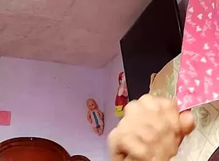 Stepmother-In-Law's Room Solo Cumshot Explosion