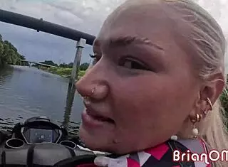 Fucking Hot Blonde Teen Harley King On Jet Ski!