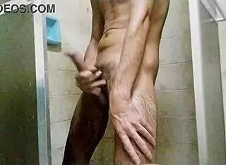 Taking a shower and jerking off feels amazing!
