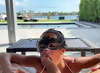 oiled up bj by the pool 💦