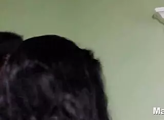 Skinny girl with big tits bent over for big black cock doggystyle