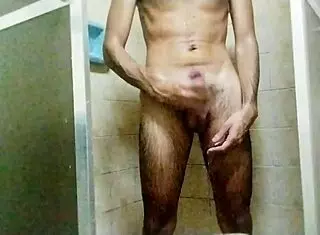 Taking a shower and jerking off feels amazing!