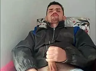 Saymon fucks his sweet dick in the brunette, showing off in POV strip.