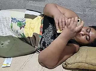 Futanari Stepmom Hermaphrodite Gets Huge Cock and Cums Hard in Wild Creampie Scene