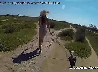 Flashing In Public With See-Through Dress