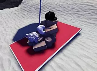 Roblox slut caught and fucked hard on public beach.