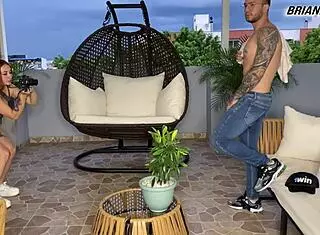 Andrea Castro, horny redhead photographer, craves big tits action! - Brian Evansx