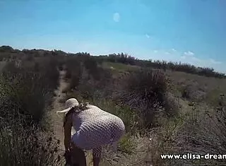 Flashing In Public With See-Through Dress