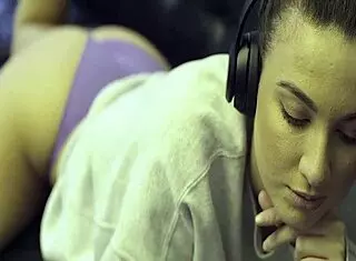 Joey fisher's huge tits bounce in pov action!