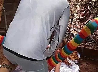 Watch This Latina Use A Dildo On Her Pussy Outdoors In Public!