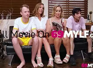 Guys Learn Seduction Tricks from Hot Milfs in Real Scenarios