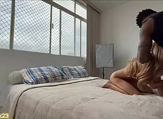 Big Black Guy Fucks Skinny Hot Girl