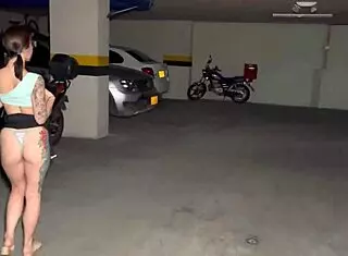 Colombian Latina Gets Bent Over for Big Cock in Public Parking!