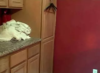 guy dominates busty blonde chained in bathroom deepthroat