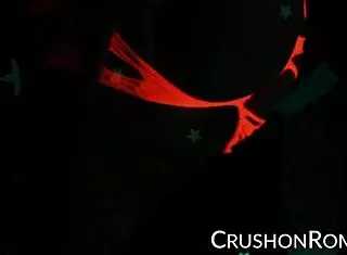 crush girls romi stuffs her shaved pussy with toys