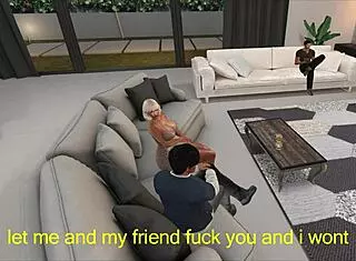 i'm not son, but stepson fucks mum in this 3some group