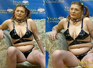 cute redhead chained and ass fucked, ass hooked, hot waxed, blindfolded in bdsm scene