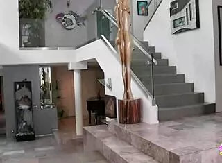 brunette invites lesbian friend for dirty fun.