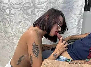 feeling so horny, i let my boss fuck me hard to leave early