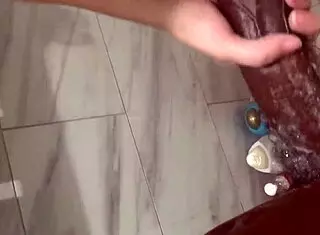 Stepbrother convinces stepsisters to try anal in the shower, huge dick action!