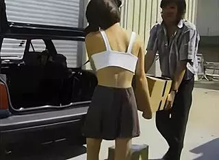 Young Shy French Girl Seduced by Old Man at Work